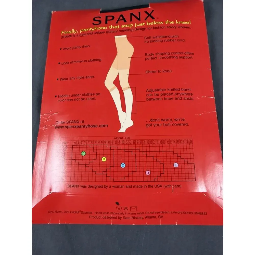 NEW LOT OF 2 Spanx/Super Spanx Footless Bodyshaping Pantyhose Nude Blk Size E